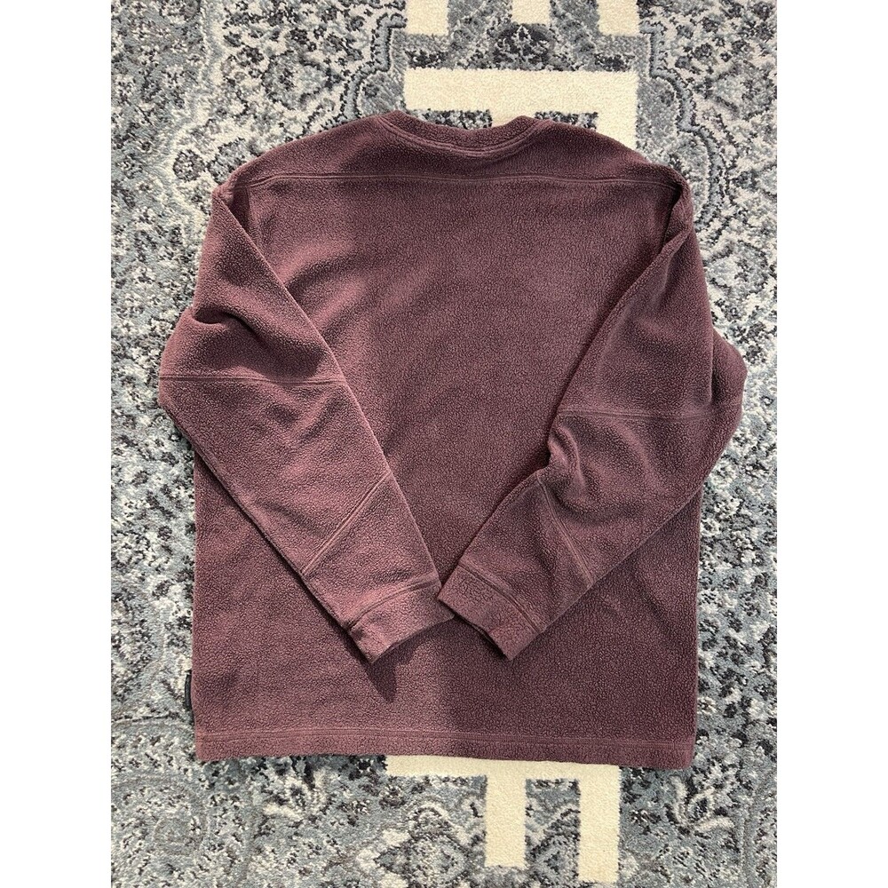 Vintage Mens Y2K Columbia Fleece Crewneck Sweatshirt Size Medium Maroon - Picture 8 of 9